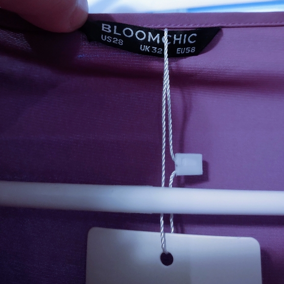 NWT BloomChic Purple Cowl Neck Blouse Top - Picture 3 of 5